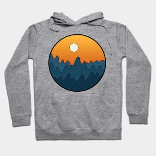 Night Sky Mountain Sunset Hoodie